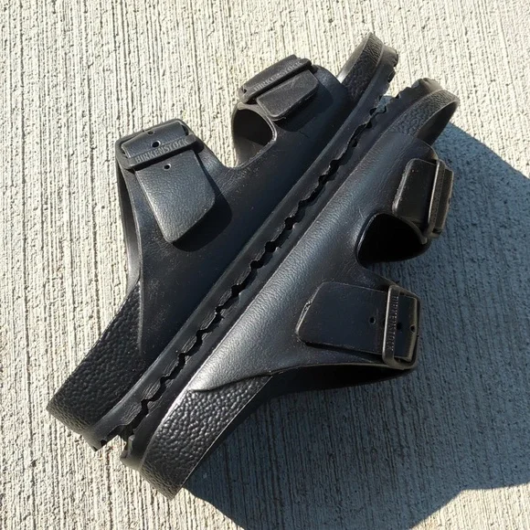 Birkenstock Arizona Essentials EVA Black Sandals Size 39 Narrow - Picture 4 of 5